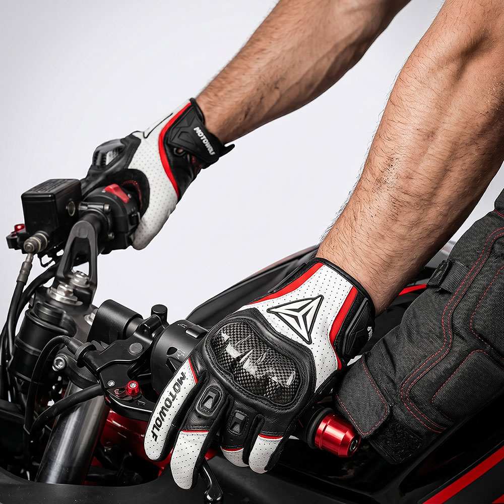Motorcycle Gear Adventure - Motowolf Heat Genuine Leather Carbon Motorcycle