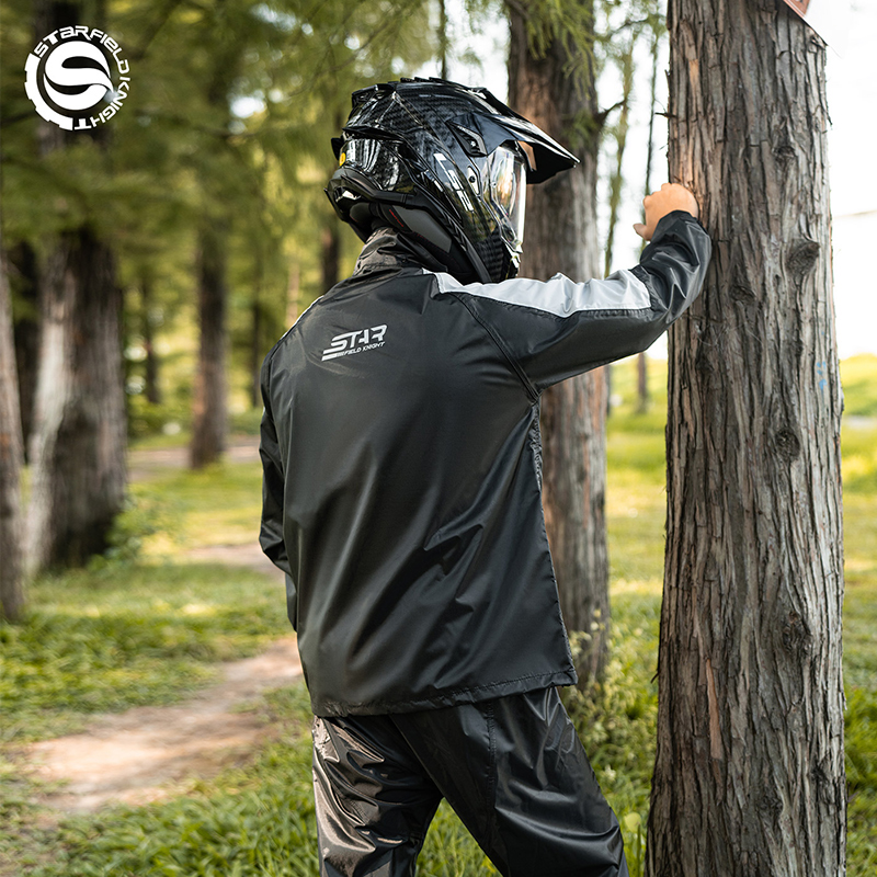 Motorcycle Gear Mens - SFK Motorcycle Raincoat Rainpants Suit Men