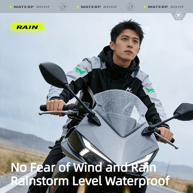 Motorcycle Gear Mens - Motorcycle Rain Suit Men Waterproof Reflective