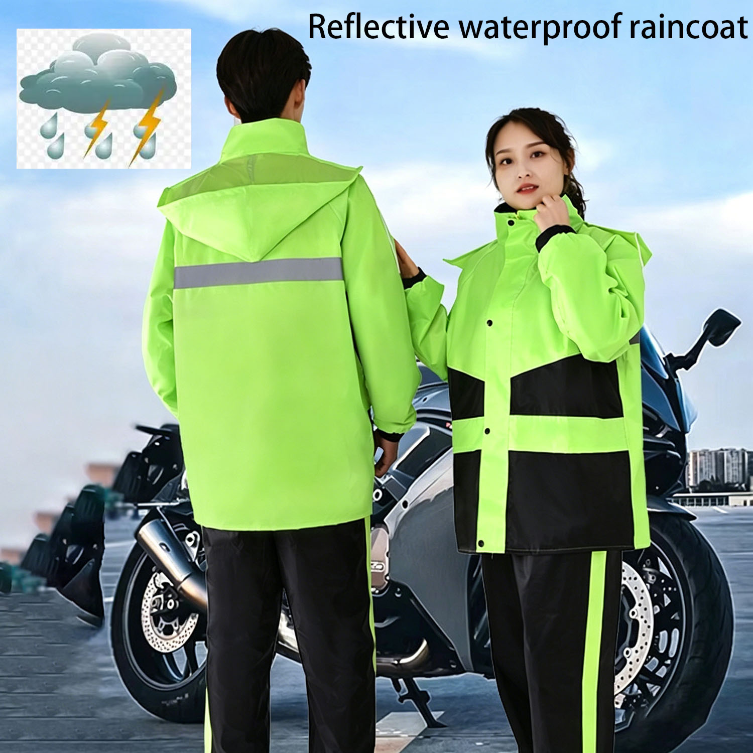 Motorcycle Raincoat Suits Men  – Motorcycle Gear Mens Bewertung und Preis