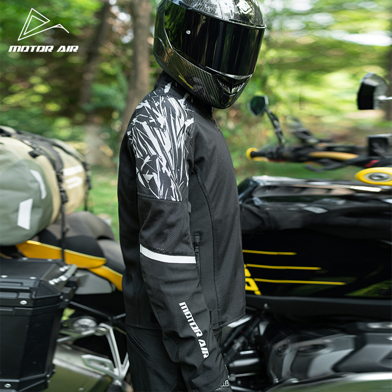 Black Motorcycle Jacket Men's  – Motorcycle Gear Mesh Bewertung und Preis