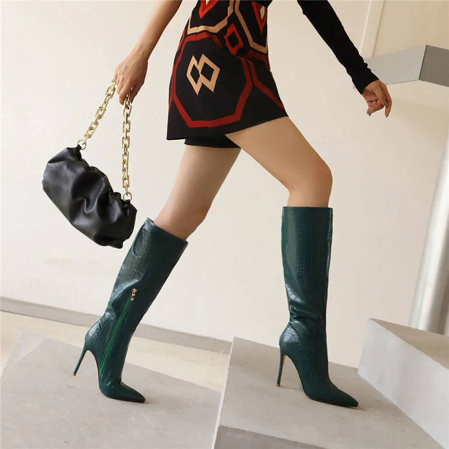 Shiny Silver Gold Women Knee H – Riding Boot Short Bewertung und Preis