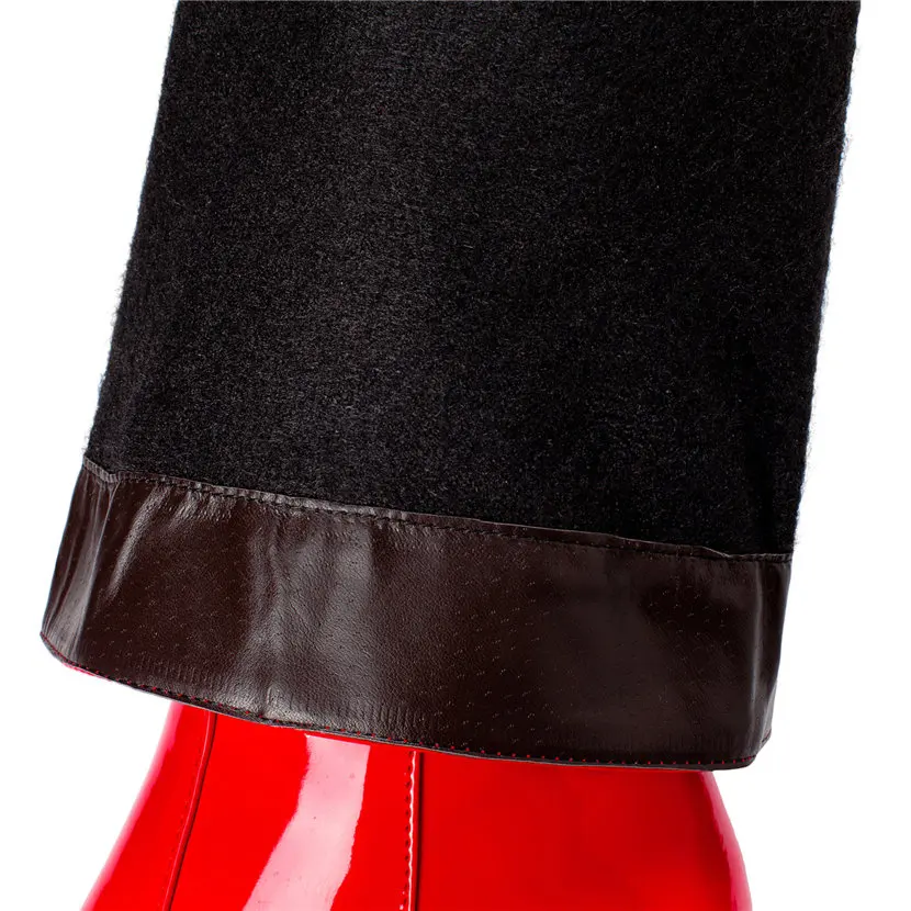 Red White Patent Leather Women – Riding Boot Short Bewertung und Preis