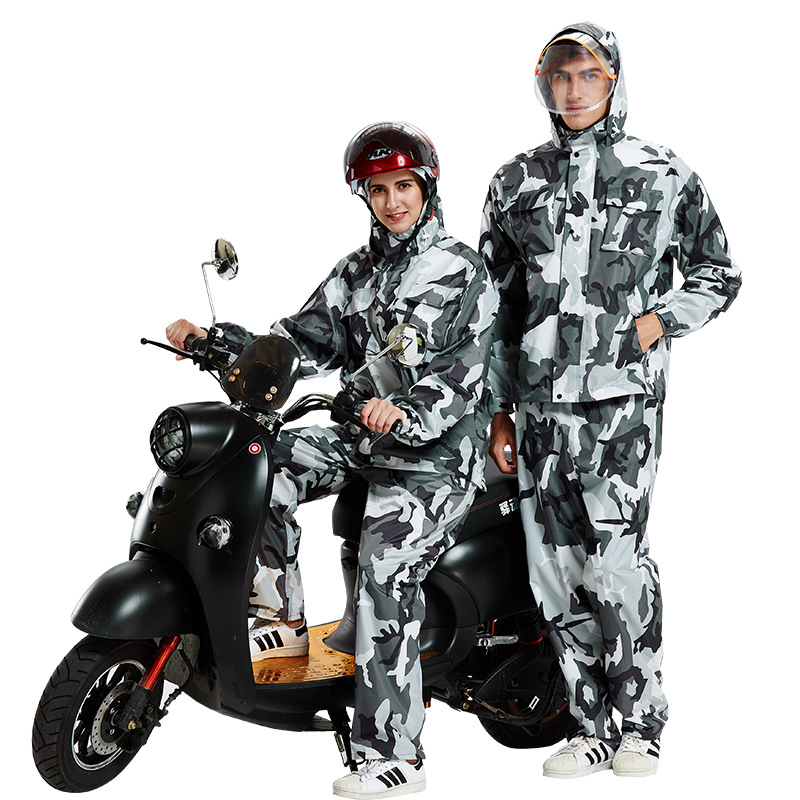 Camouflage Split Raincoat Rain – Motorcycle Gear Rain Bewertung und Preis