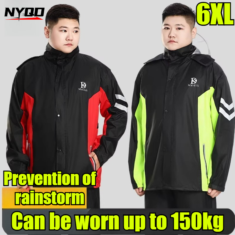 Unisex 6XL Motorcycle Raincoat – Motorcycle Rain Suit Bewertung und Preis