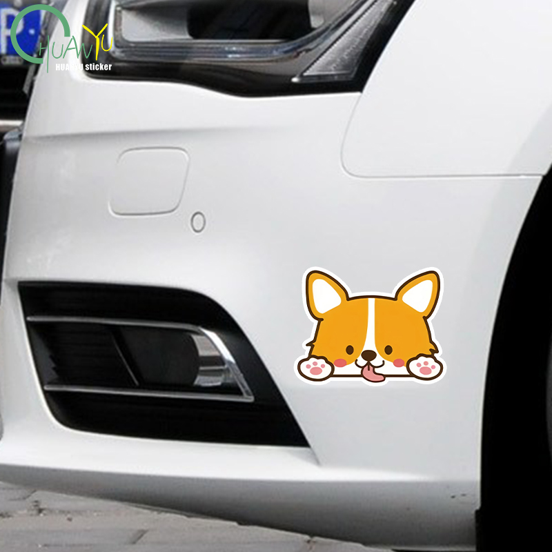 Car Cartoon Car Sticker Corgi  – Motorcycle Gear Rain Bewertung und Preis
