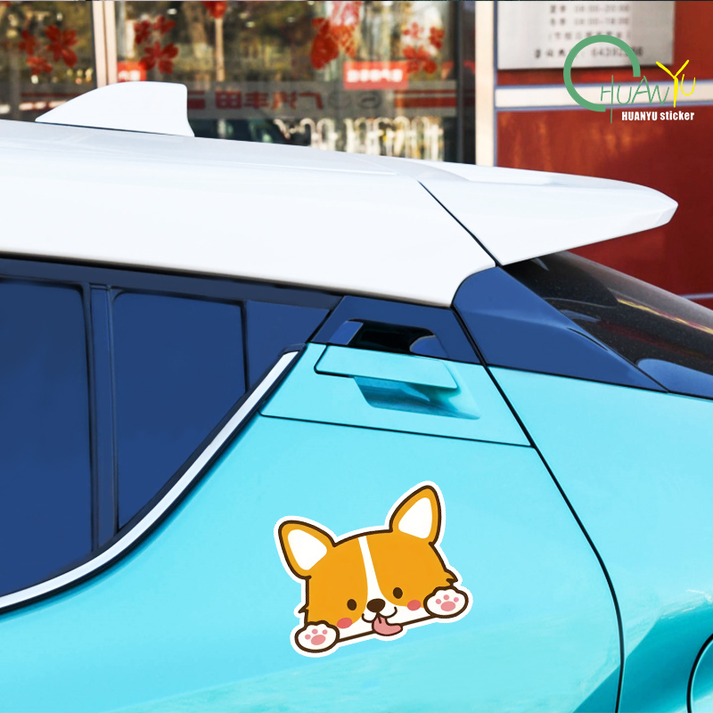 Car Cartoon Car Sticker Corgi  – Motorcycle Gear Rain Bewertung und Preis