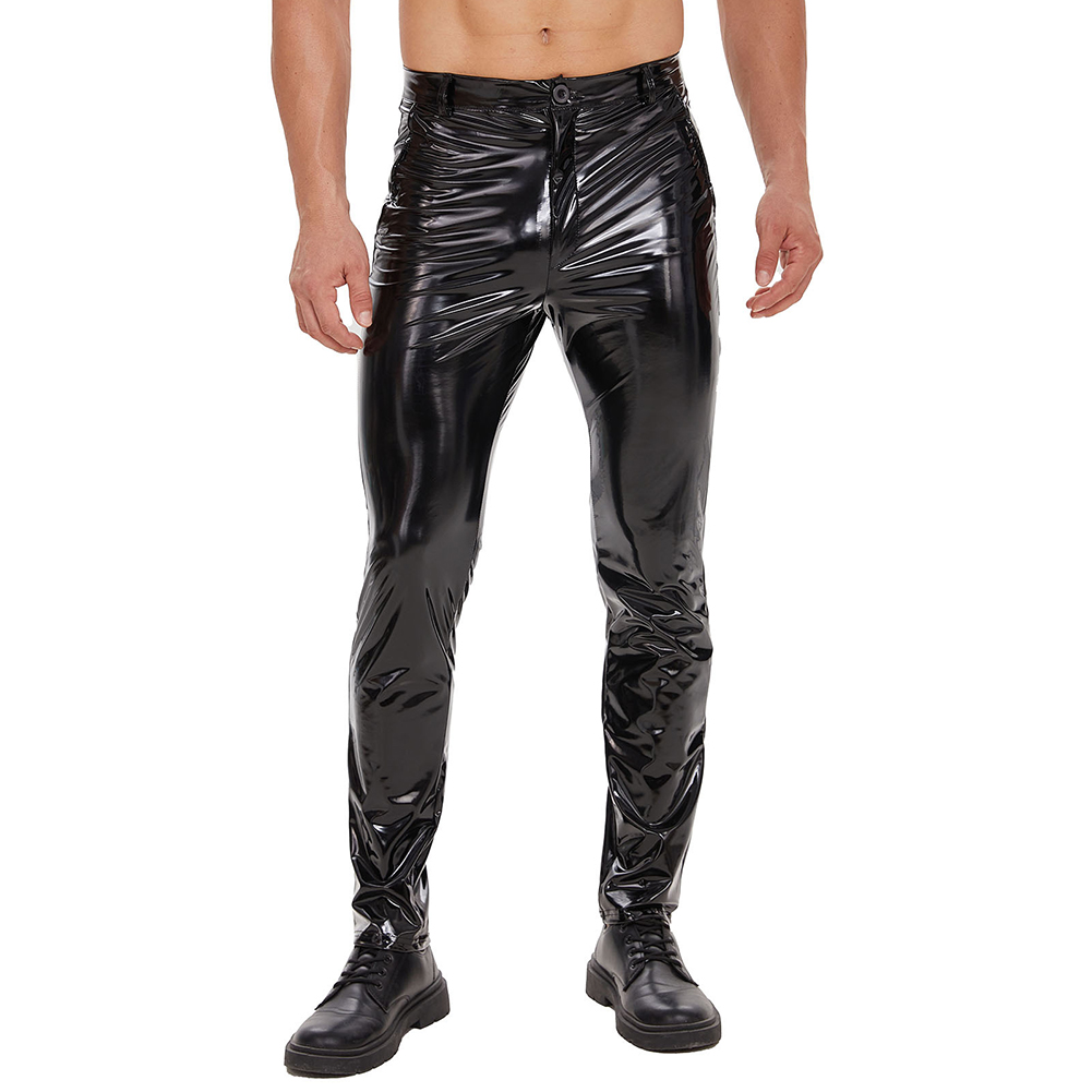 Mens Zip Leather Trousers Casu – Motorcycle Gear Mens Bewertung und Preis