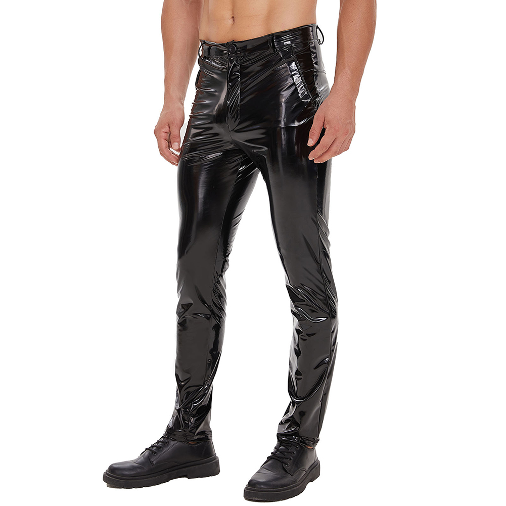 Mens Zip Leather Trousers Casu – Motorcycle Gear Mens Bewertung und Preis
