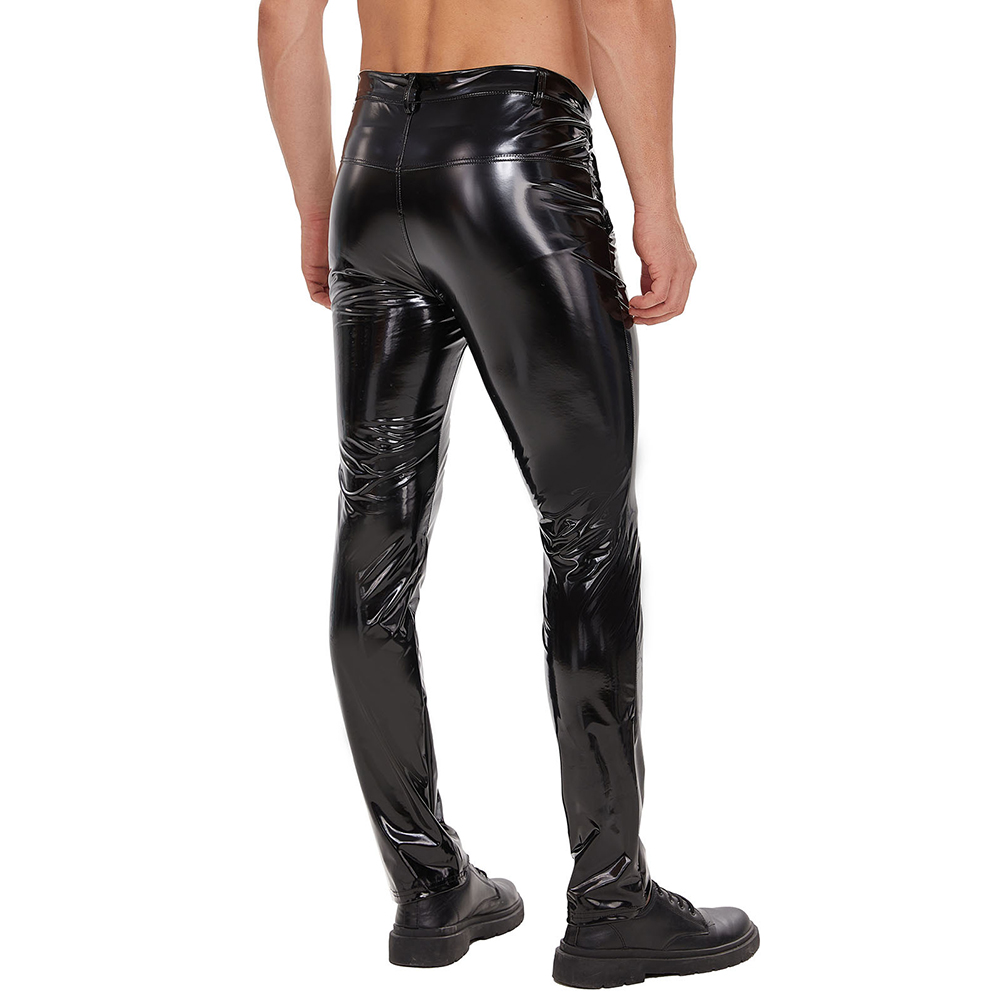 Mens Zip Leather Trousers Casu – Motorcycle Gear Mens Bewertung und Preis