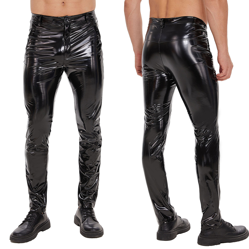 Mens Zip Leather Trousers Casu – Motorcycle Gear Mens Bewertung und Preis