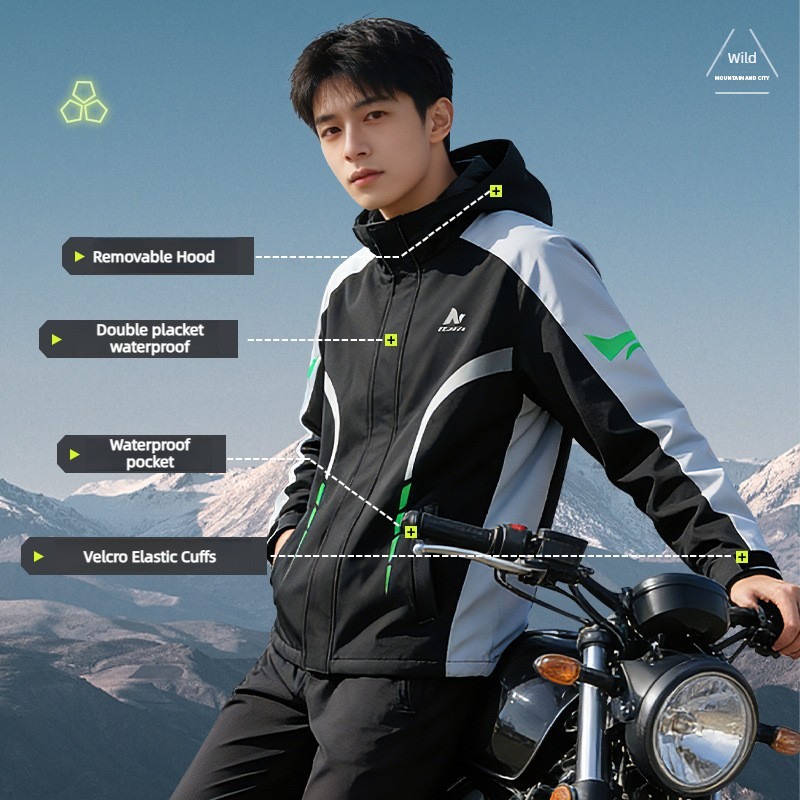 Motorcycle Rain Suit Men Water – Motorcycle Gear Mens Bewertung und Preis